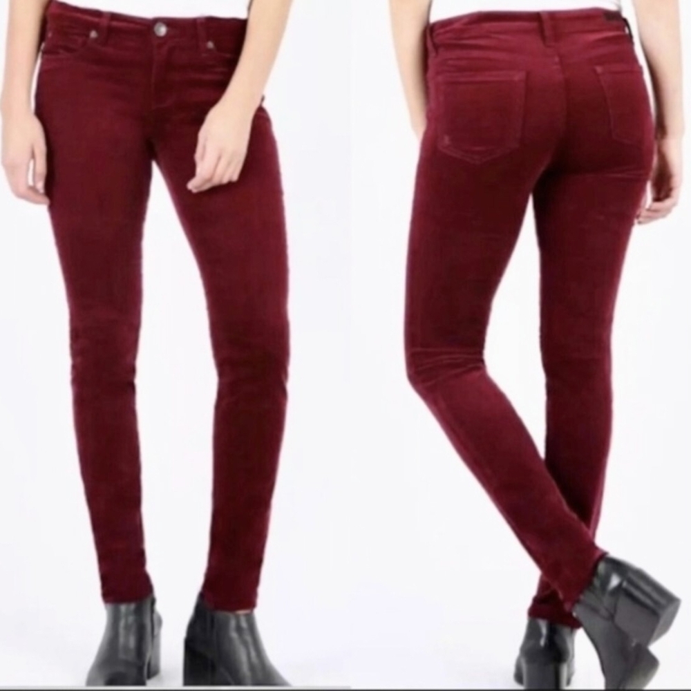 Kut from the Kloth Burgundy Skinny Pants